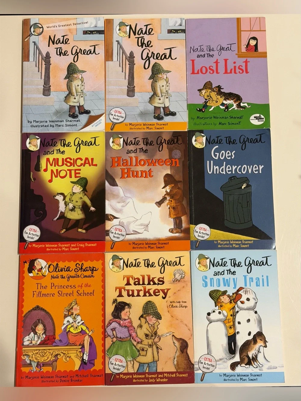 Lot of 9 Nate The Great World’s Greatest Detective by Marjorie Weinman Sharmat